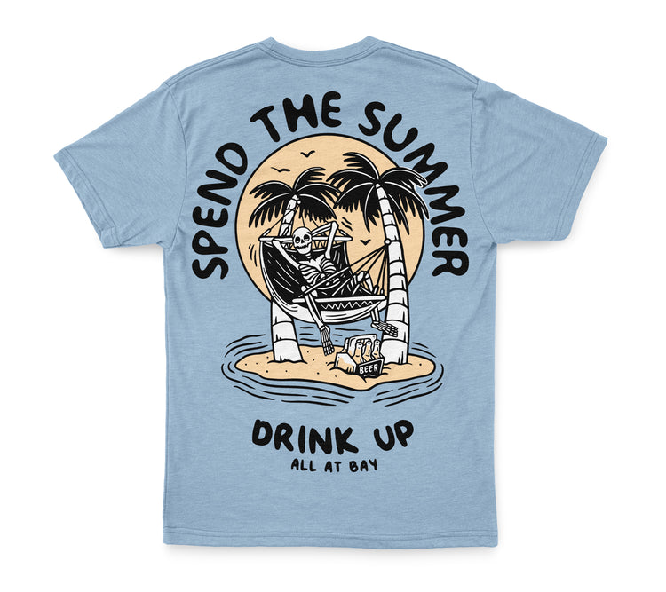Spend The Summer Tee (Sky) - All At Bay