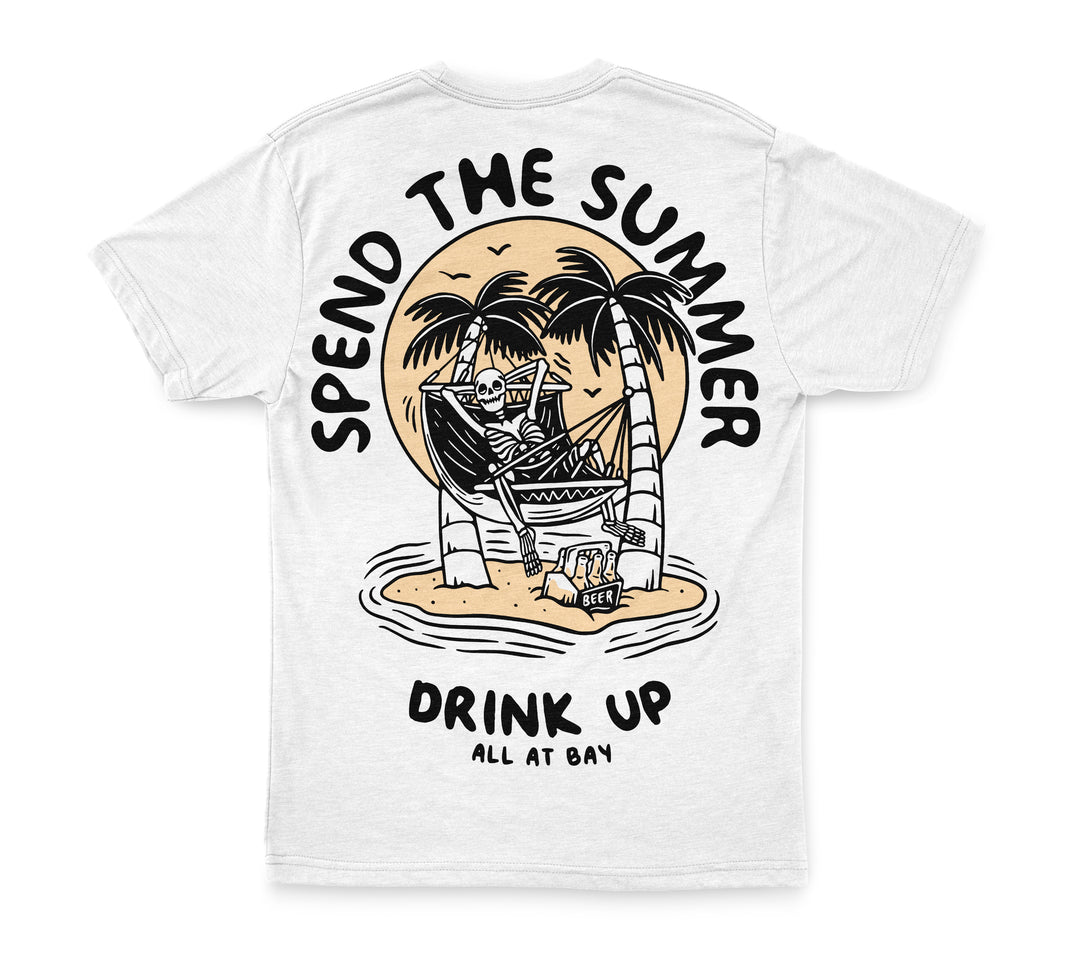 Spend The Summer Tee (White) - All At Bay
