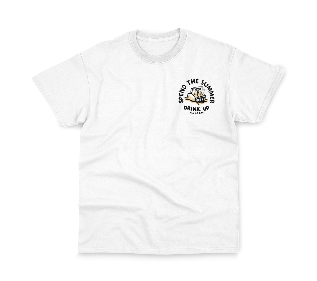 Spend The Summer Tee (White) - All At Bay