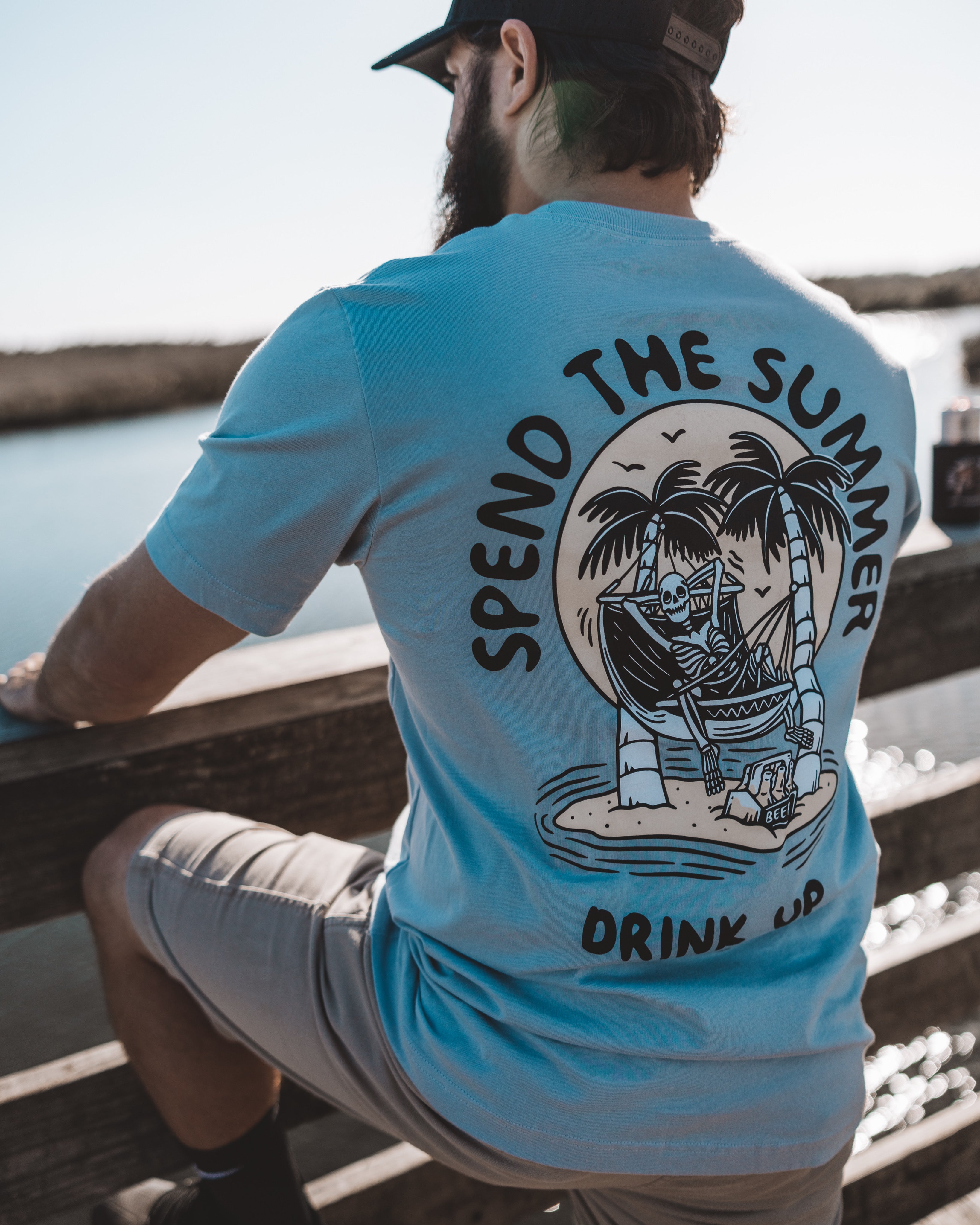 Spend The Summer Tee (Sky) - All At Bay